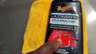 meguiars ultimate compound one of the best for removing water 💦 spots [upl. by Yreme]