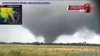 Tropical Tornado near Placid Lakes Florida induced by Hurricane Milton Live Stream [upl. by Amethyst301]