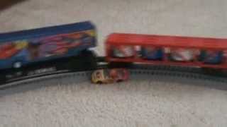 O scale train hits car [upl. by Jem824]