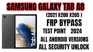 Samsung Galaxy Tab A8 FRP Bypass  ALL SECURITY UNLOCK  test point Unlocktool 2024 [upl. by Assirialc445]