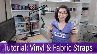 How to Sew Vinyl and Fabric Straps [upl. by Ahseen]