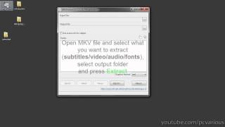 Extract Subtitles Fonts Audio Video from MKV [upl. by Cherrita]