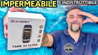 Indistruttibile impermeabile con gps Lorologio per il fai da te e lo sport Kospet Tank x2 ultra [upl. by Levon]