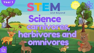 Carnivores Herbivores and Omnivores  KS1 Year 1 Science  Home Learning [upl. by Ahsart]