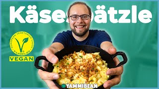 Vegane Käsespätzle  So gehen Spätzle ohne Ei [upl. by Nilekcaj938]