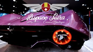 SuperCar Hispano Suiza Carmen Boulogne at CES 2023 [upl. by Ahsyas]