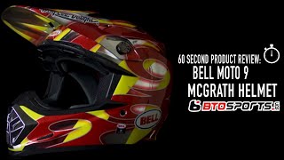 Bell Moto 9 MIPS McGrath Helmet  BTO Sports 60 Second Review [upl. by Saville]