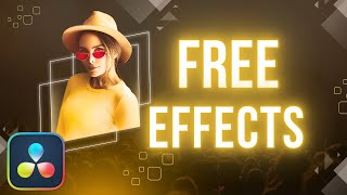 8 BEST EFFECTS in Davinci Resolve 19 Free  Tutorial [upl. by Idnyc]