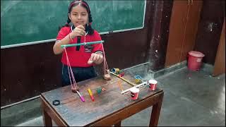 Activity  Understanding Lighter and heavier using self made balance by Tejsi  KV1 JHANSI CANTT [upl. by Dianne]