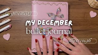 December planner  yearly reflection GIVEAWAY 💫 amp sneak peak into my 2025 journal giveaway [upl. by Nuahsak333]