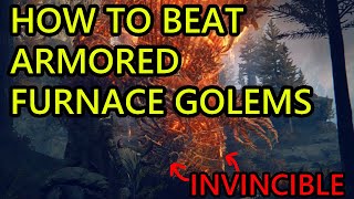 How to Beat Armored Furnace Golem Elden Ring Shadow of the Erdtree How to Beat Armored Furnace Golem [upl. by Rodoeht180]