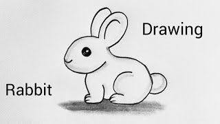 How to draw a Rabbit Easy Step by Step 🐇 Easy Bunny Rabbit Drawing  rabbit drawing [upl. by Maddeu676]