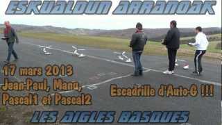 20130317 Escadrille de 4 autogires Durafly AutoG Hobbyking [upl. by Brenner681]