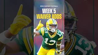 Top 3 WAIVER ADDS Ahead of Week 5  Fantasy Football 2024 shorts [upl. by Angrist617]