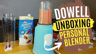 Unboxing Dowell Personal Blender Smoothies jackadoll [upl. by Cirilo]