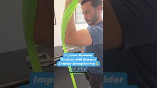 Serratus Anterior Exercise  Banded Uppercut [upl. by Llenaej]