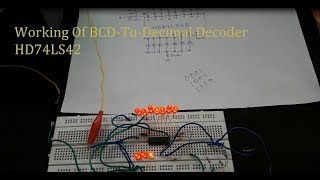 EP07 how to use bcd to decimal decoder HD74LS42 [upl. by Nikolai549]