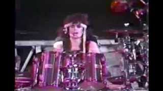 TOMMY LEE Drum Solo  Motley Crue Girls Girls Girls Tour 1987 [upl. by Atnahs]