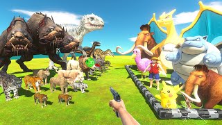 FPS Avatar Rescue Pokémon and Ice Age Fight Animals and Dinosaurs  Animal Revolt Battle Simulator [upl. by Malcom]