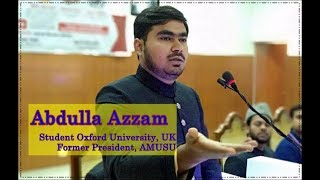 Abdulla Azzam  A perfect speech on quotState Targeting of Minoritiesquot  AMUSU  Janpatr [upl. by Aimerej]