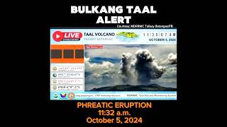 SUMABOG ANG TAAL 😱 INGAT PO taal taaleruption taalvolcanoupdate taalvolcanolatestupdate [upl. by Guidotti]