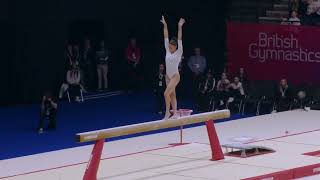 Ondine AchampongBeamGOLDWAG Snr App2024 Gymnastics British Championships [upl. by Sikko107]