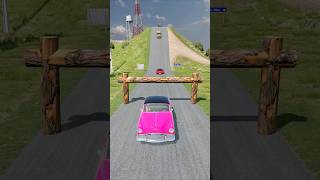 Cars amp Flatbed Trucks vs Logs Trap  BeamNGDrive [upl. by Notyad]