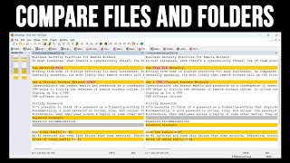 Compare Files and Folders to See Their Differences and Then Merge Them with WinMerge [upl. by Lantz]