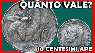 10 Centesimi Ape Regno dItalia Vittorio Emanuele III  Quanto Vale Valore Moneta 10 Centesimi Lire [upl. by Kemp]