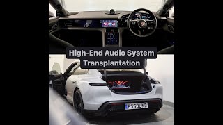 Porsche Taycan HighEnd Audio System Transplantation  Accuton Zapco Acoustic Elegance Tchernov [upl. by Tarrsus763]