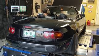 DYNO RUN NA MX5 Turbo E85 Miata Trackspeed Engineering EFR 6258 [upl. by Bank]