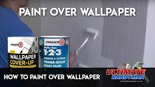 How to paint over wallpaper [upl. by Ahseena]