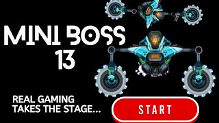 Defeat Mini Boss 13 2023 Professionally 😎  DIRECT TUTORIALS 🚀🚀🚀 Space Shooter Galaxy Attack [upl. by Yliak]