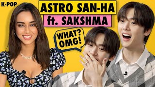 ASTRO SANHA goes speechless amp shy at SAKSHMA’s compliments  KPop  DUSK [upl. by Louisa]