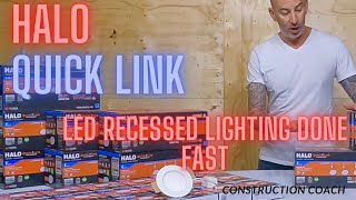 Halo Quick Link  The fastest way to install LED recessed lighting  29 of 157 Cabin build project [upl. by Camila861]