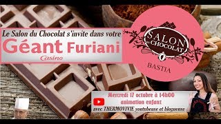 Atelier pour les enfants au Géant Casino de Furiani recette chocolatée [upl. by Refinneg]