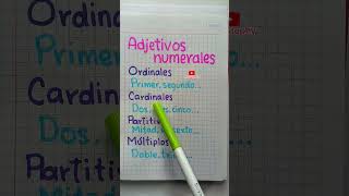 Adjetivos numerales youtubeshorts eduacion aprendizaje shortvideo educarte ortografia shorts [upl. by Weingartner]