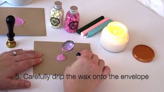 Wax Seals 101 Using sealing wax beads [upl. by Anev]