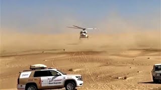 Dubai Police Airlifted from Desert German man Injured in dune buggy Crash [upl. by Tannenbaum]