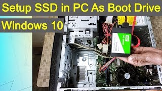 how to setup SSD in pc  How to setup ssd as boot drive windows 10 [upl. by Glynias]