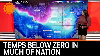 Arctic Outbreak to Send Temperatures Below Zero Across Much of Nation [upl. by Vashti821]