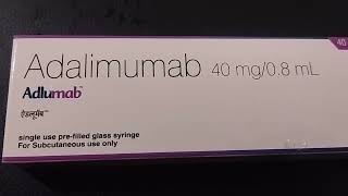 Adalimumab injection 40 mg  08 ml dose use and side effects viralvideo ☑️👨‍⚕ [upl. by Tiphani757]