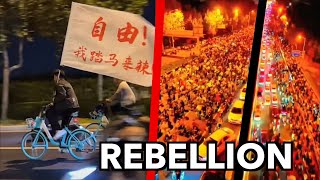 China Mass Uprising  Students Cycle to Tiananmen  Government Scared  Special Report [upl. by Llennahs323]