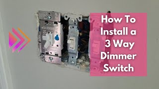 How To Install a 3 Way Dimmer Switch  Lutron [upl. by Odinevneib]