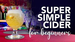 Crazy EASY Hard Cider recipe  One gallon beginnerfriendly how to [upl. by Elboa300]