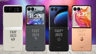 Moto Razr 2023 vs Moto Razr 2024 vs Moto Razr Plus 2023 vs Moto Razr Plus 2024 [upl. by Oiracam]