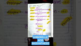 Gibberellic Acid Biosynthesis from Isoprenoid• CSIR life sciences• Gibberellin• csirnet GA botany [upl. by Hymen]