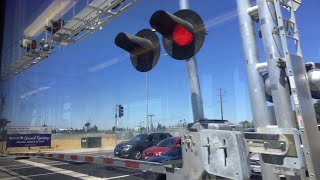 Riding SACRT Light Rail Cosumnes River College to Meadowview Blue Line New Extension Opening day [upl. by Lorusso]