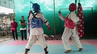 icsf ngo training centre Taekwondo Fight Practice 5 [upl. by Nosnev]