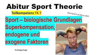 ABITUR SPORT THEORIE 2025 TK 7 SUPERKOMPENSATION HOMÖOSTASE endogeneexogene Faktoren Reizschwelle [upl. by Duong864]